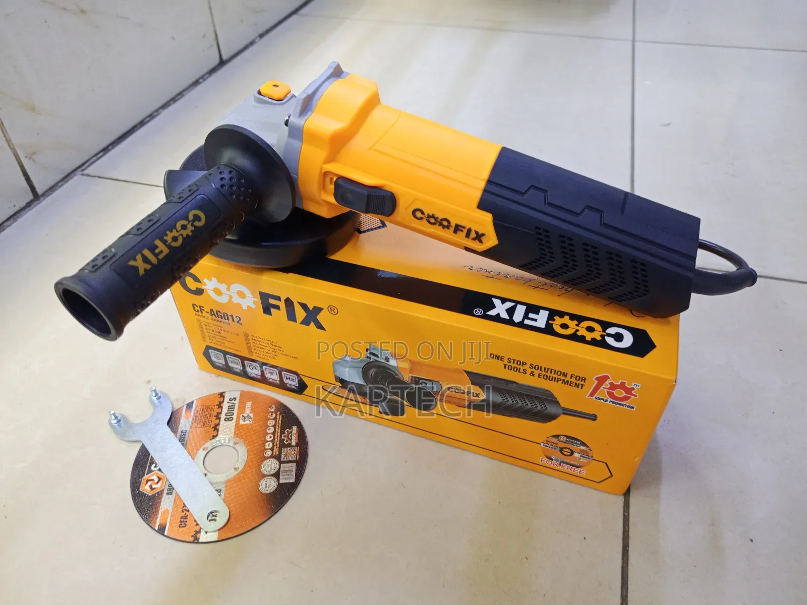 Coofix Cf-Ag012 Heavy Duty Angle Grinder – 100mm Professional Cutter