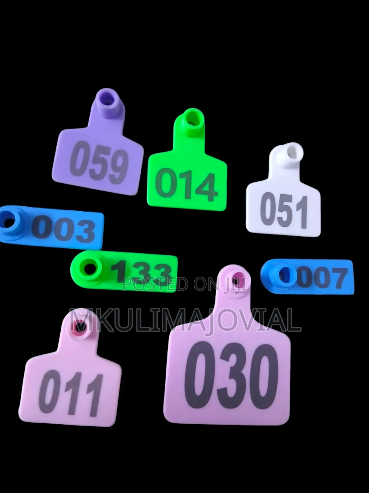 Mkulimajovial Slim and Broad Ear Tags for Sheep and Goats