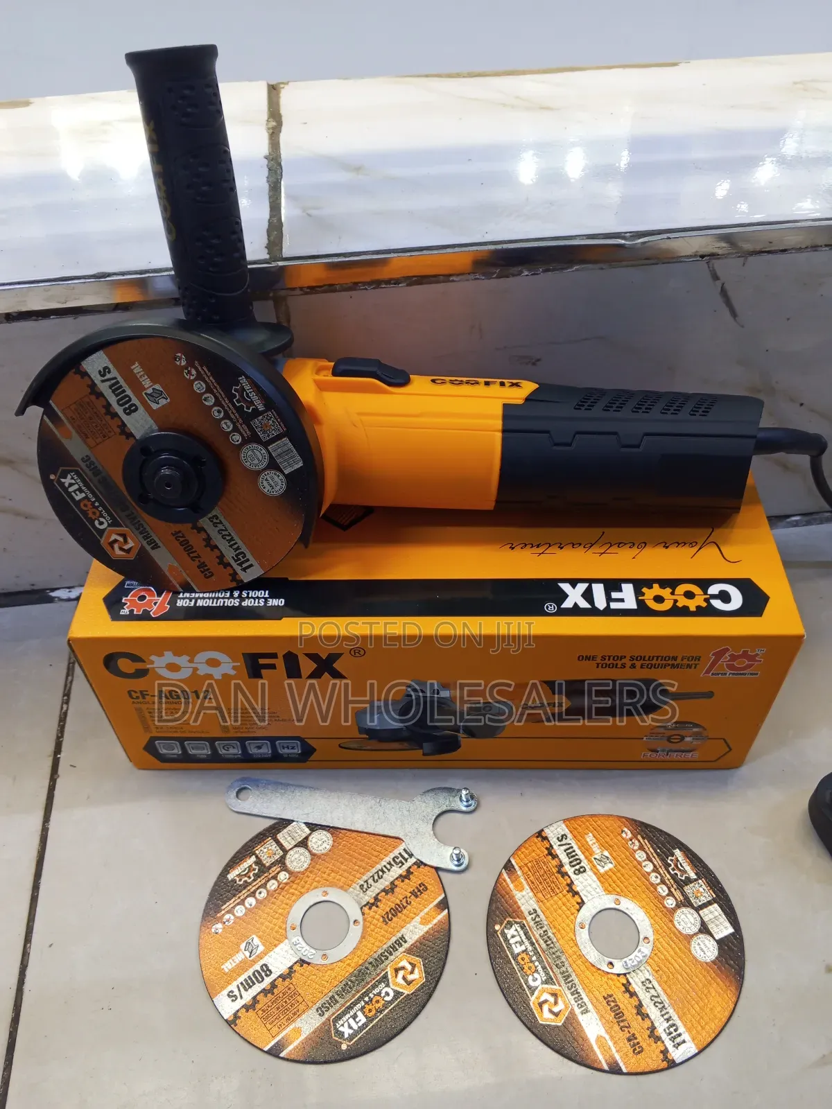 Coofix 4.5 Inches Angle Grinder With 3 Free Cutting Disc