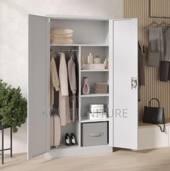 Office Cabinet; Two Doos Storage Cabinet With Locking Mechanism