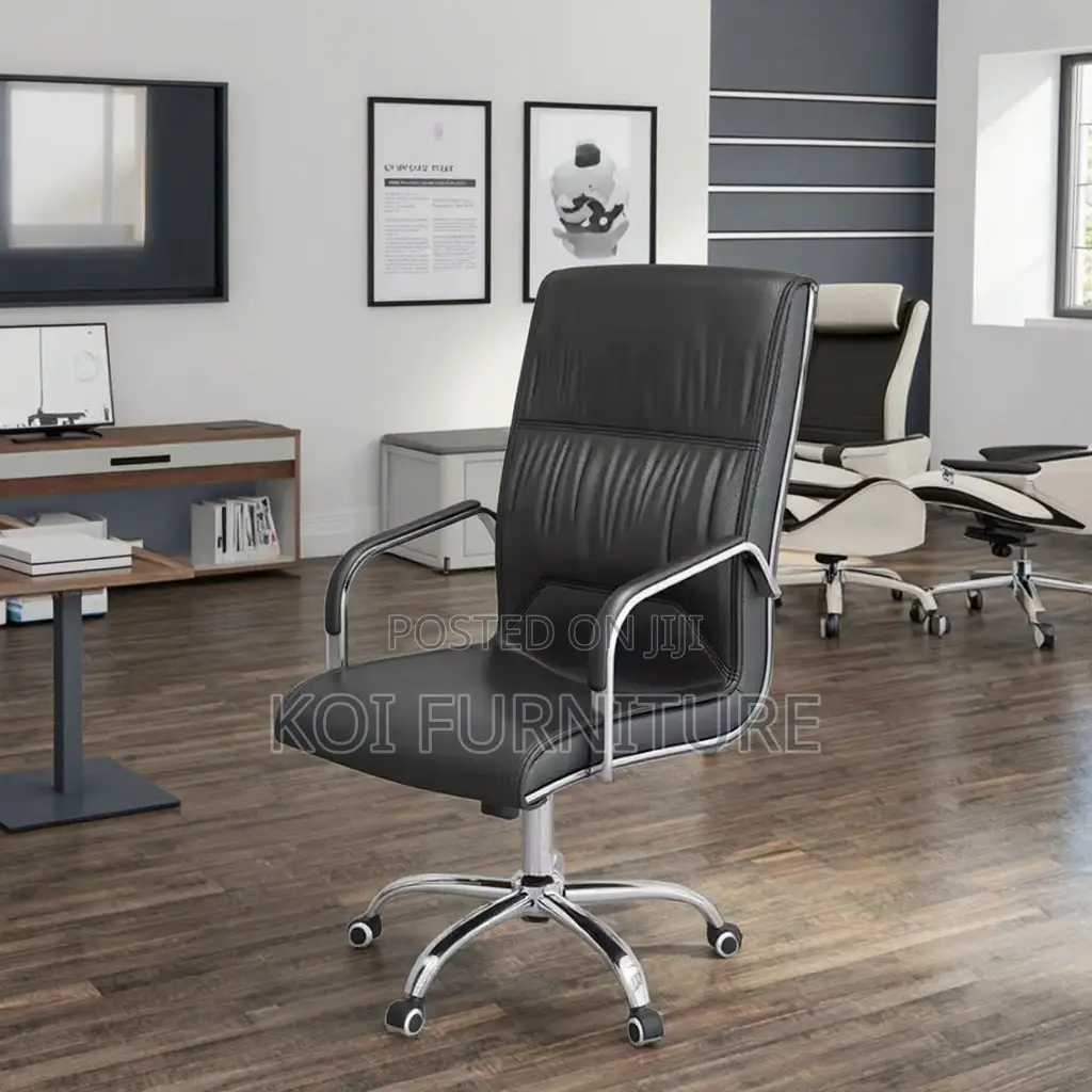 Office Chairs; High Backrest Leather Synthetic Office Chairs