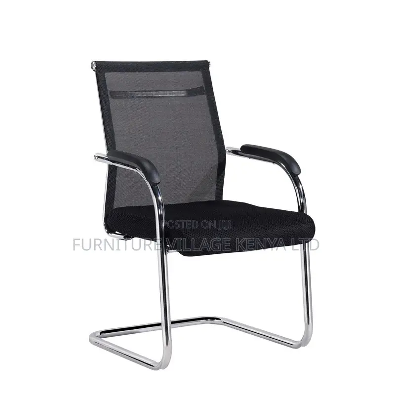 Office Chair ; Black Mesh Chair With Armrests for Office