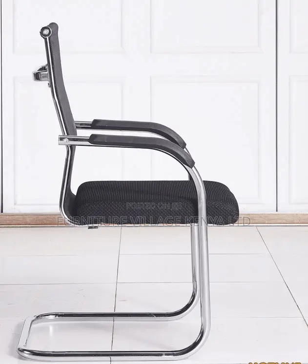 Office Chair ; Black Mesh Chair With Armrests for Office