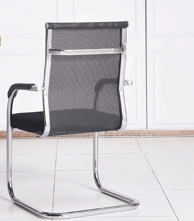 Office Chair ; Black Mesh Chair With Armrests for Office