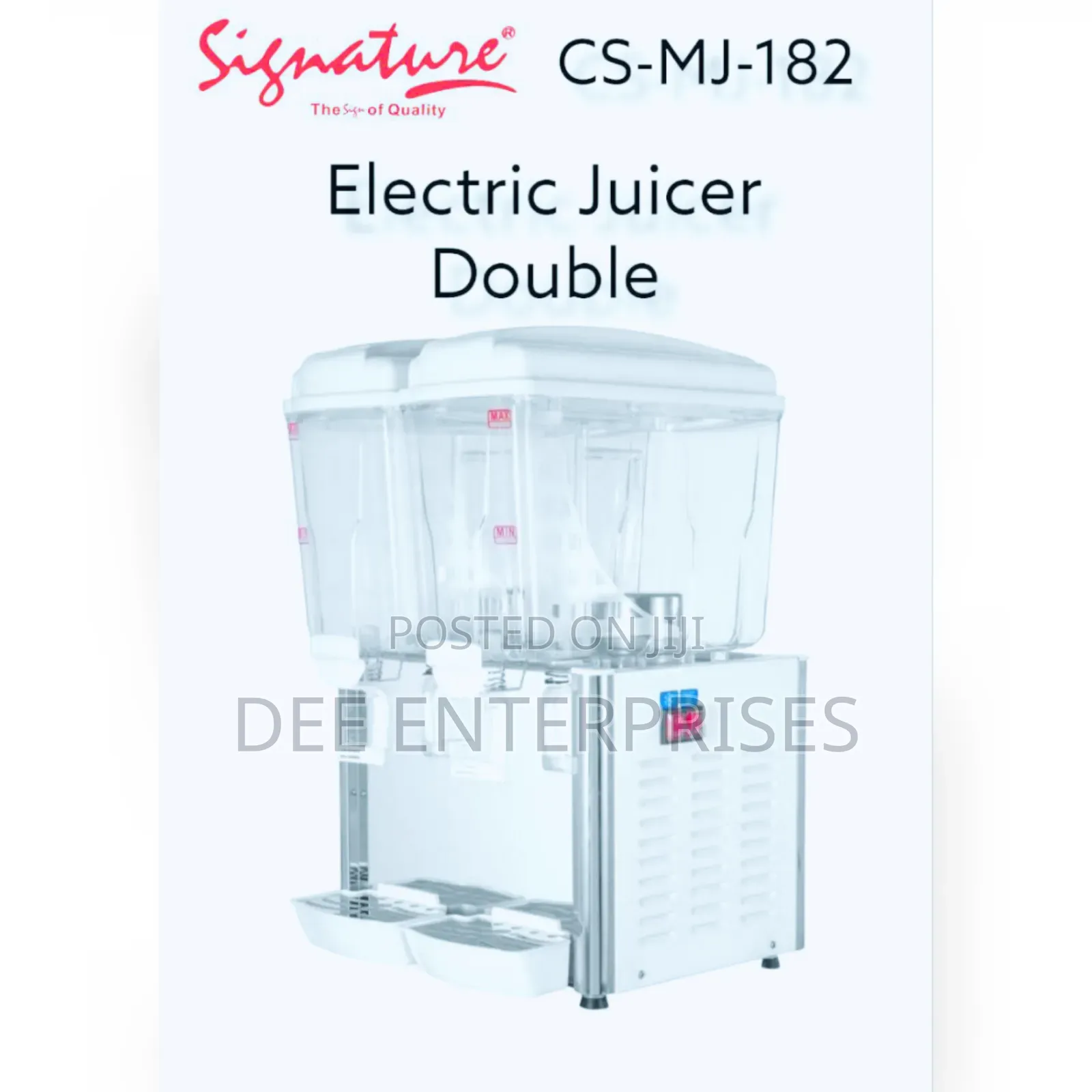 2in1 18l Electric Double Juice Dispenser With Cooling System