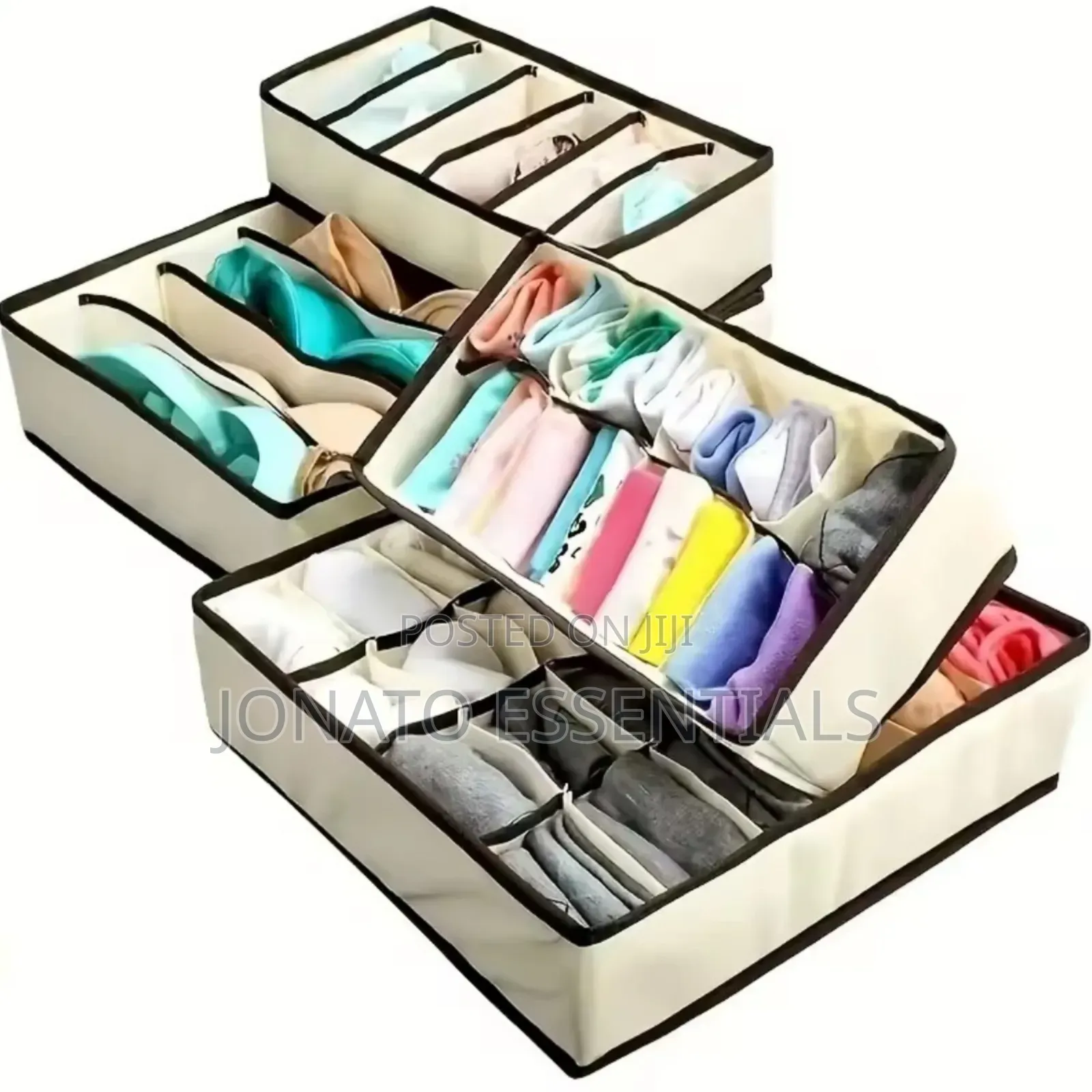 4-piece Underwear And Socks Drawer Organizer Set - Closet Dividers