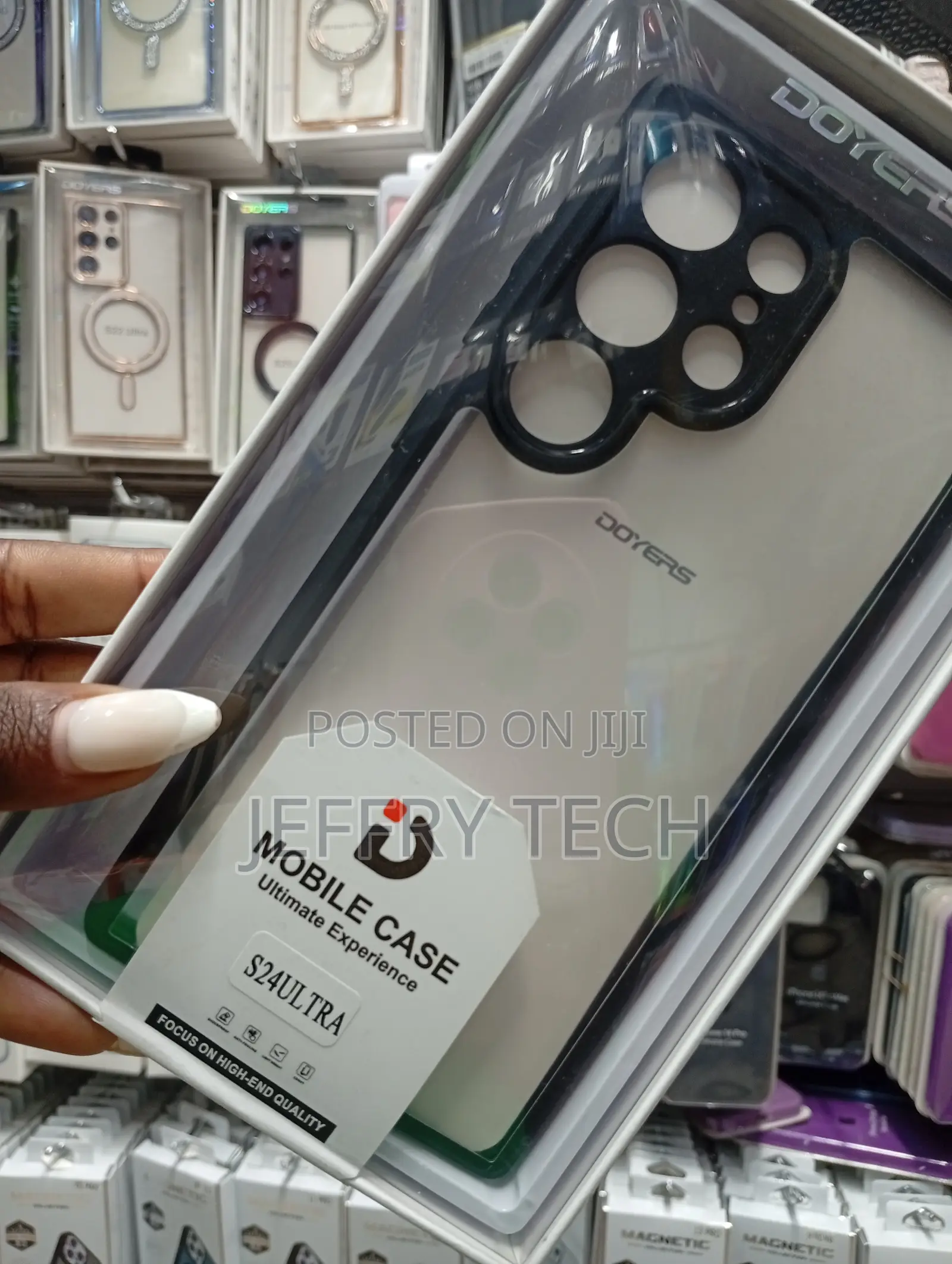 Doyers Branded Silicone Mobile Phone Case Samsung Galaxy S24 Ultra.