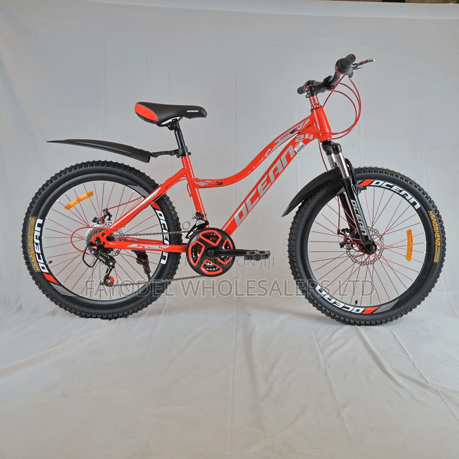 Ocean Bike Size 24 (10years+) With Gear Mech Disc Bicycle