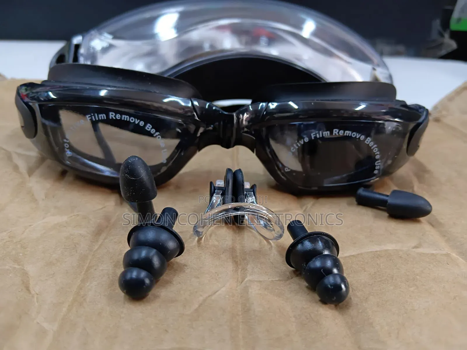 Professional Antifog Uv Protection With Ear Nose Plug Swimming Goggles
