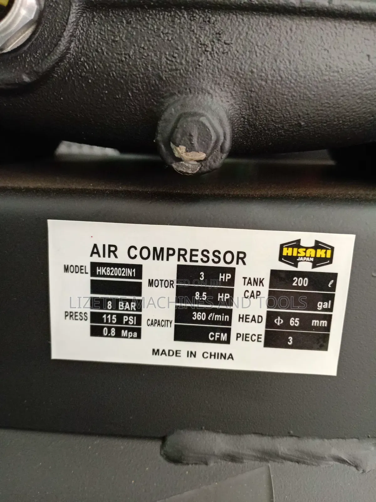 Hisaki 200l Heavy Duty Air Compressor