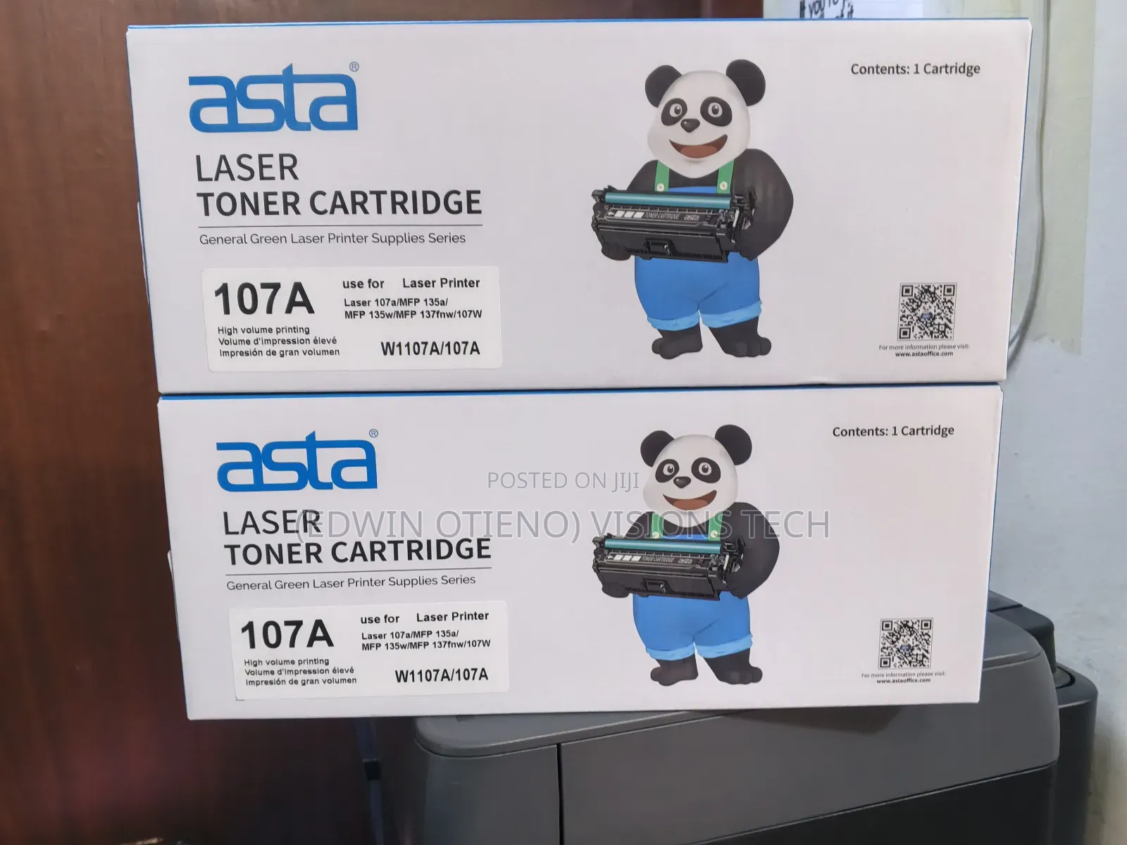 High-Yield 107a Black Toner