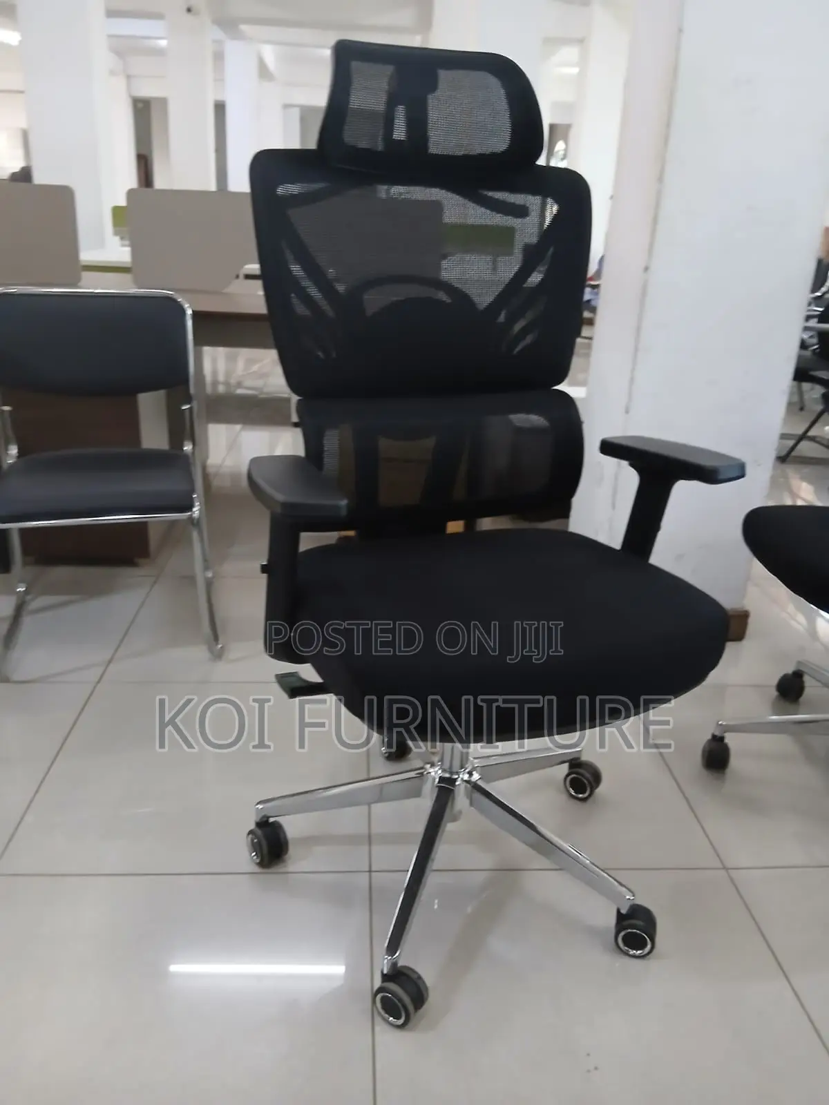 Office Chairs; High Back Orthopedic Multi Segment Office Seat