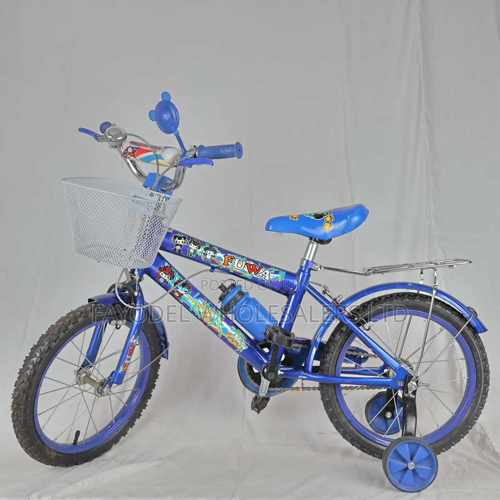 Fuwa Size 16 Kids Bicycle – Steel Frame, Training Wheels.