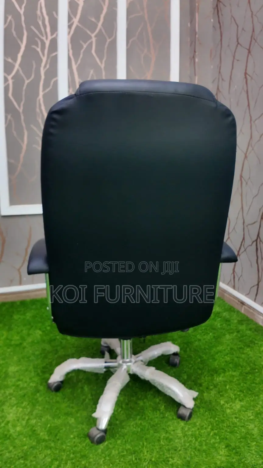 Office Chairs; Leather Reclinng Contured Plush High Back Seats