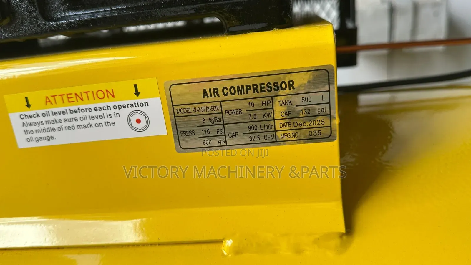 Doge Usa 500l 10hp Motor 3 Phase 3 Cylinder