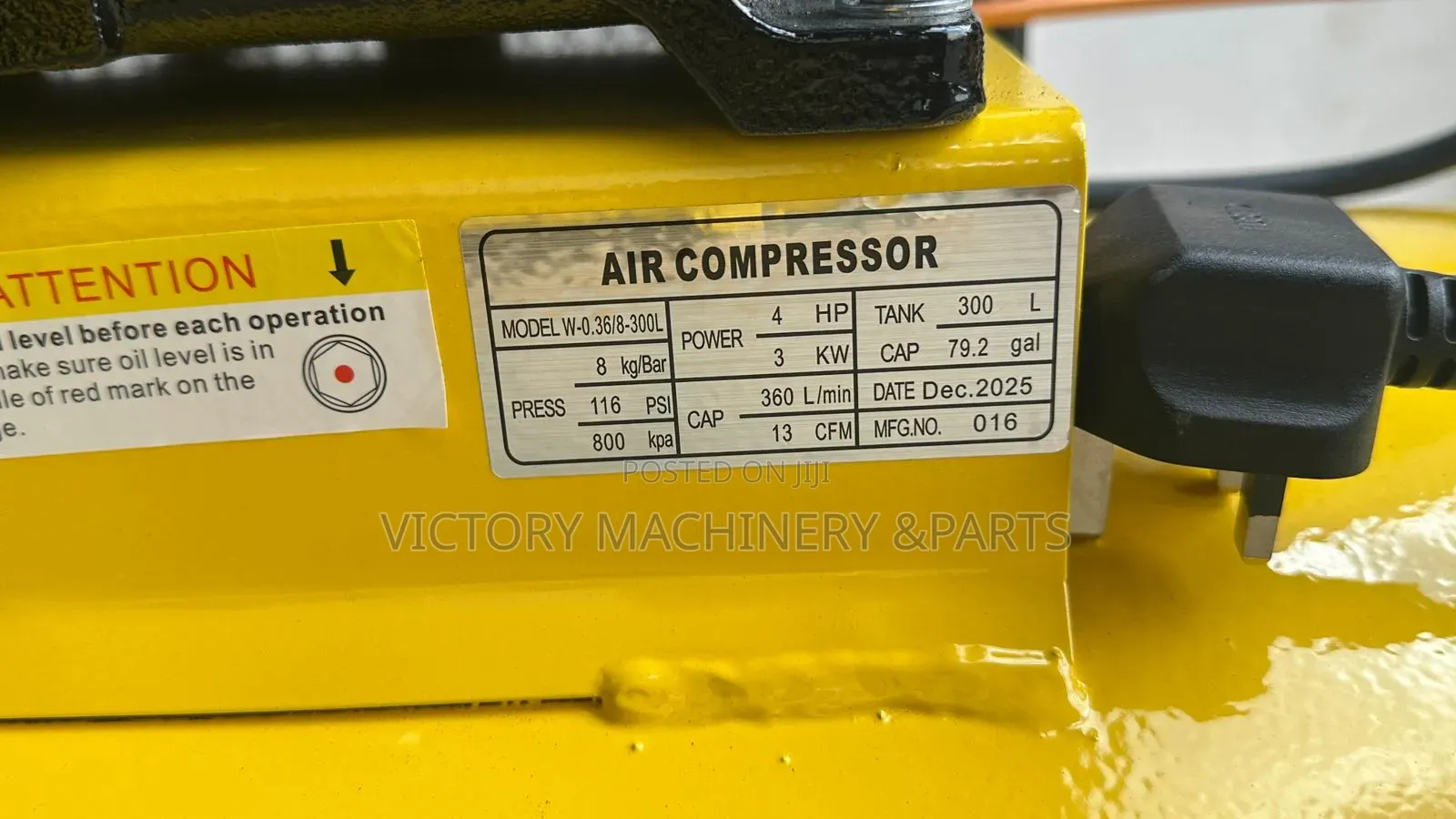 Doge Usa 300l 4hp Motor Single Phase 3 Cylinder