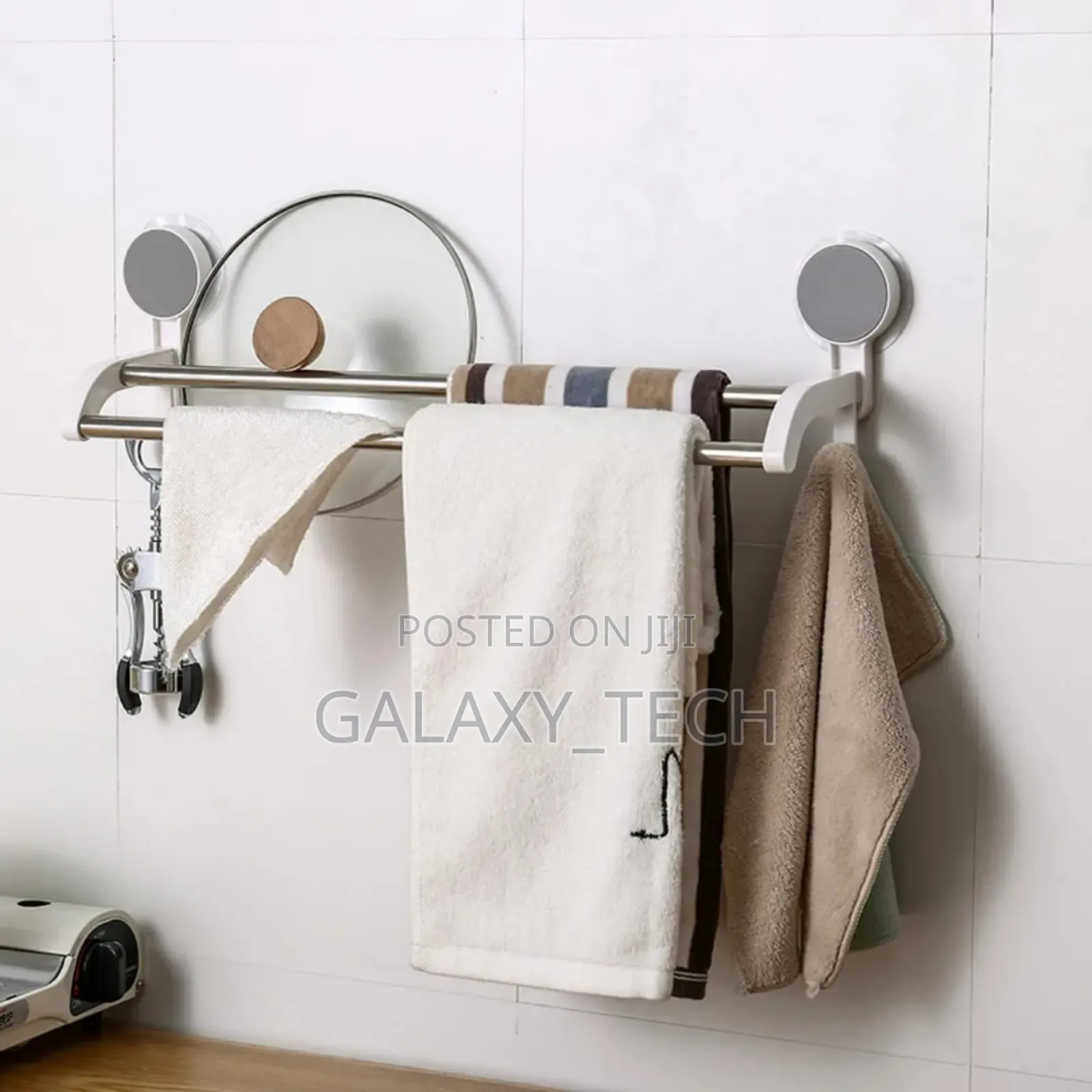 Double Self-Adhesive Towel Rack