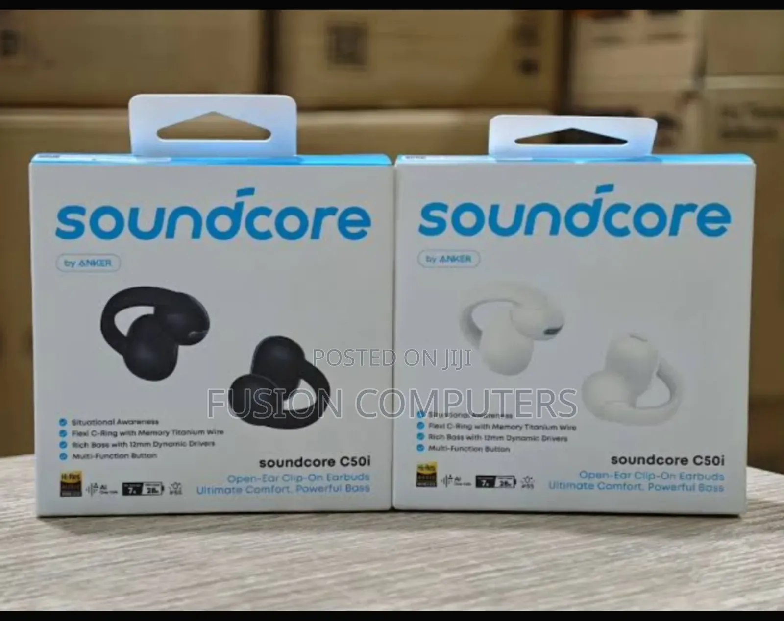 Soundcore C50i | Comfortable Clip on Earbuds