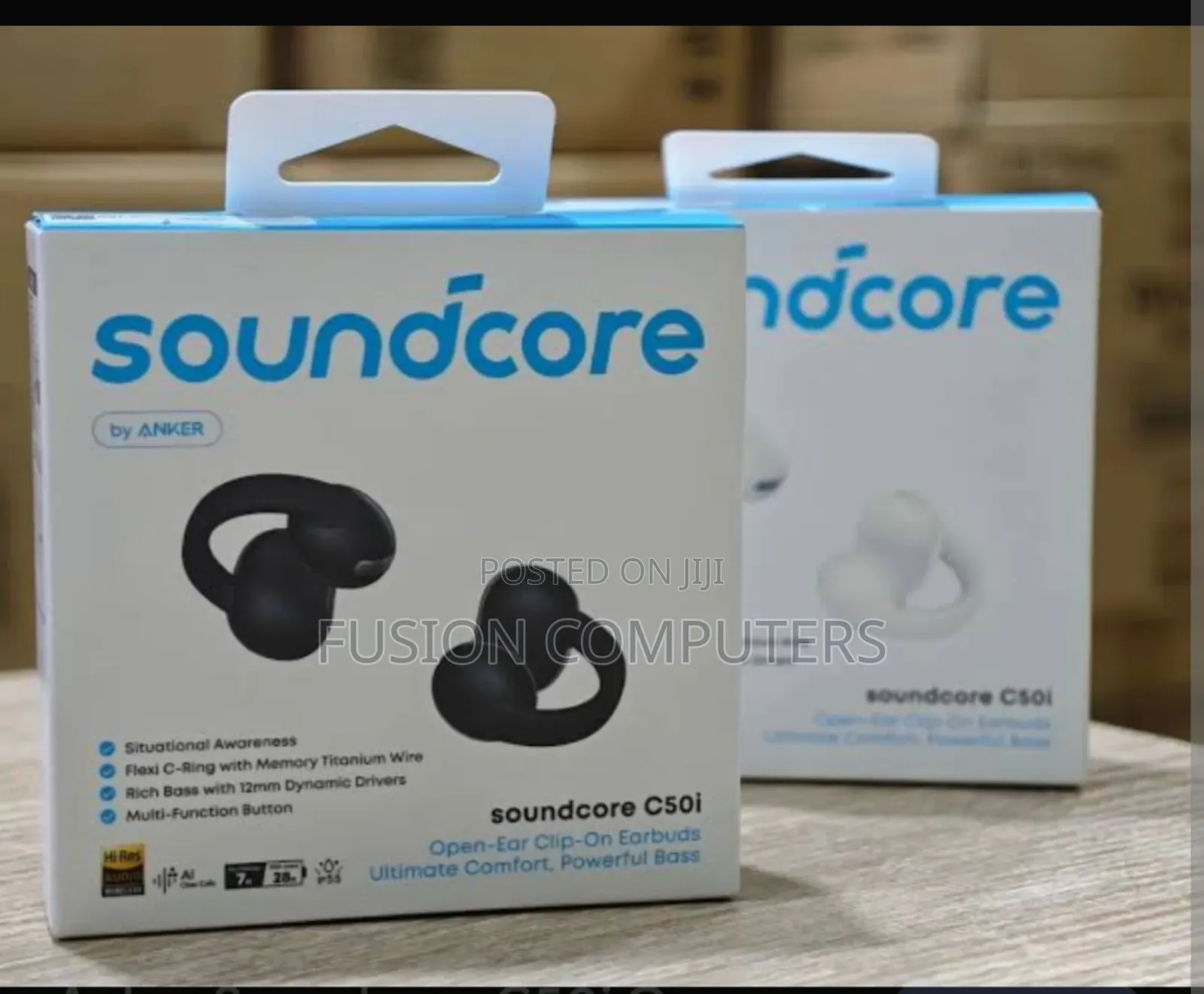 Soundcore C50i | Comfortable Clip on Earbuds