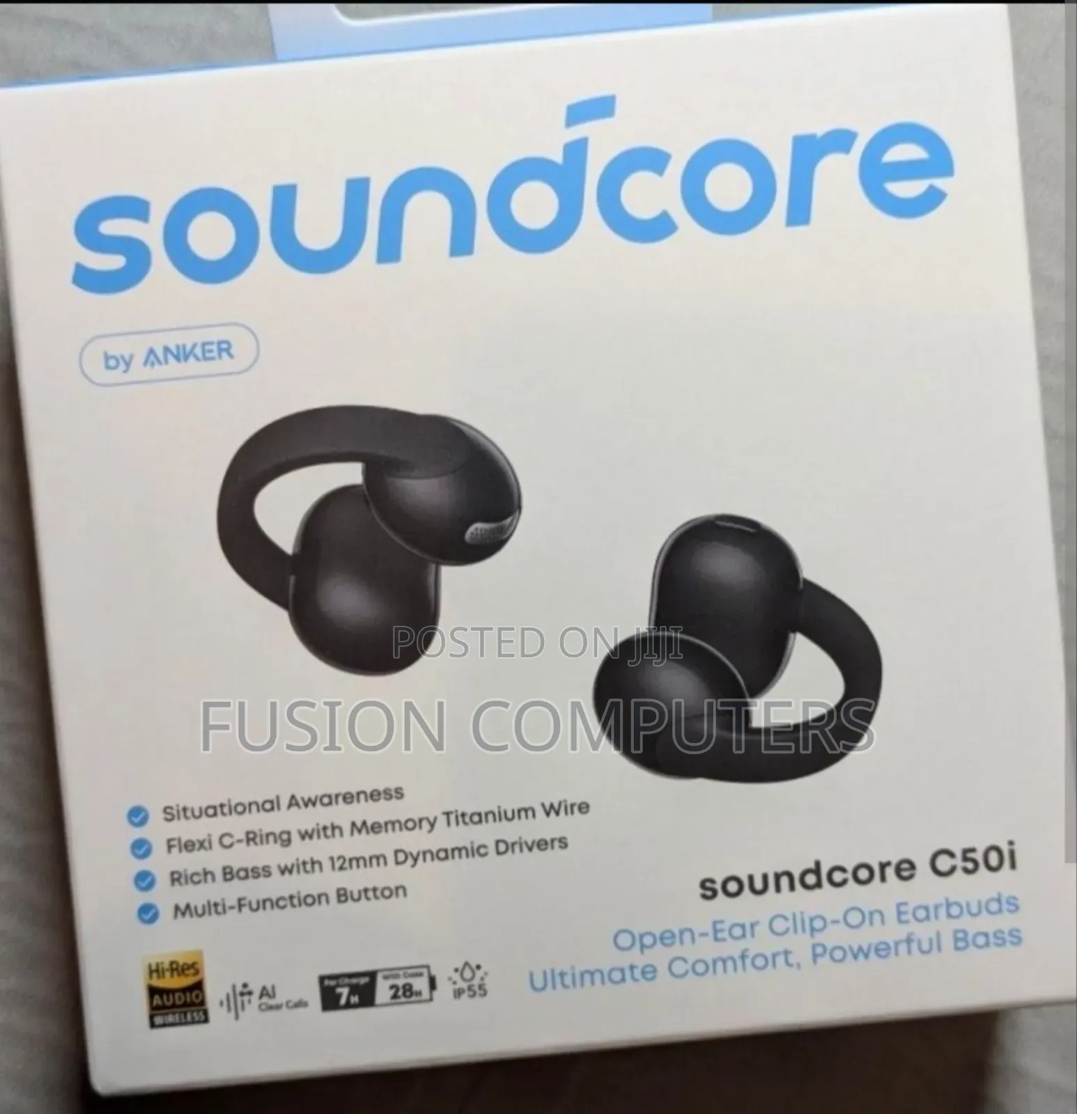 Soundcore C50i | Comfortable Clip on Earbuds