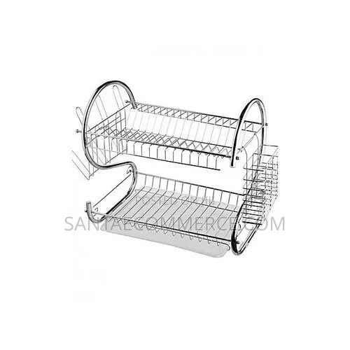 Rashnik 2 Layer Stainless Dish Drainer