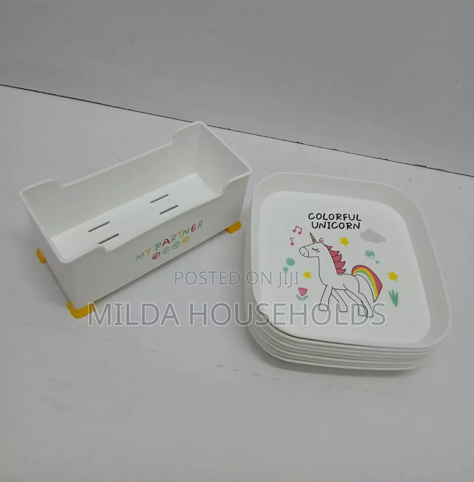 Meal General Spit Kids Snack Plates With Stand.