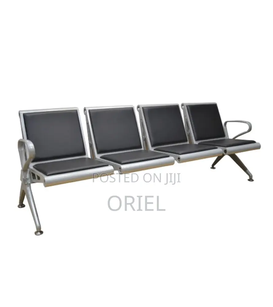 Office Bench : Padded Heavy Duty 4 Seater Linked Bench