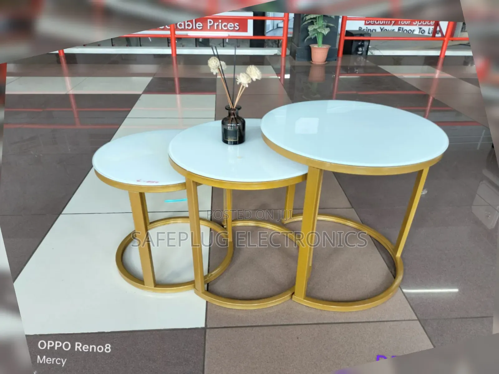 Executive 3-in-1 Marble Coffee Table Set – Elegant Space Saving