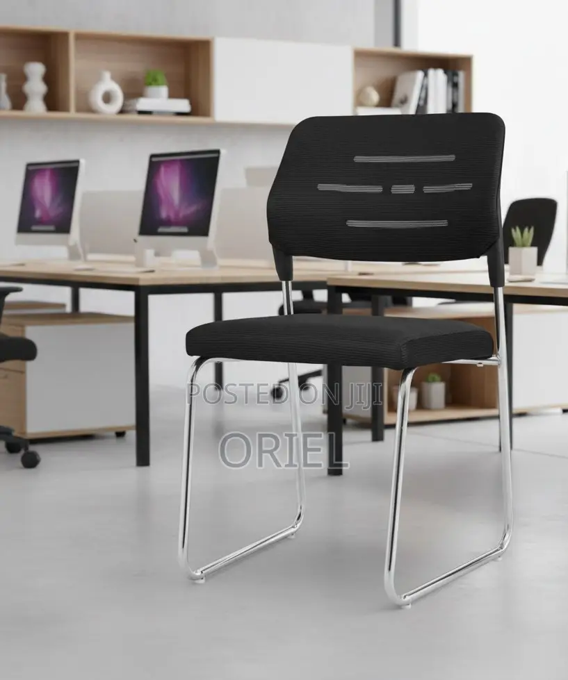 Office Chair : Mid-Back Office Waiting Mesh Chair