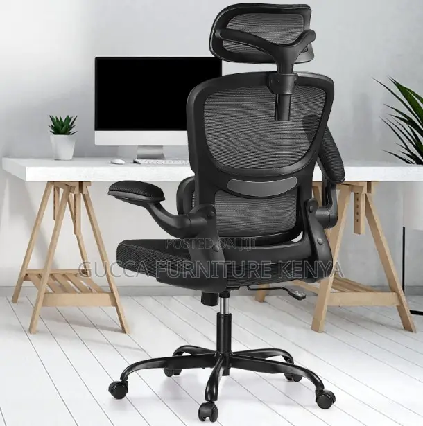 Ergonomic Home Desk Chair With Flip Arms