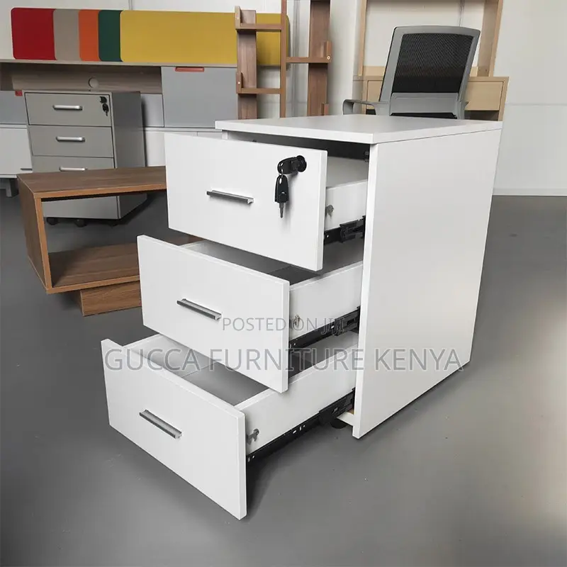 Customized Mobile Pedestal With 3-Drawers