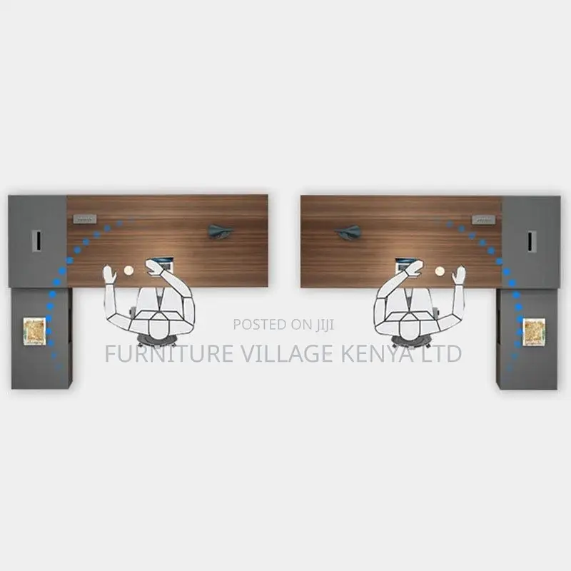 Office Desk;L-Shape Wooden Executive Desk With Locking Drawer
