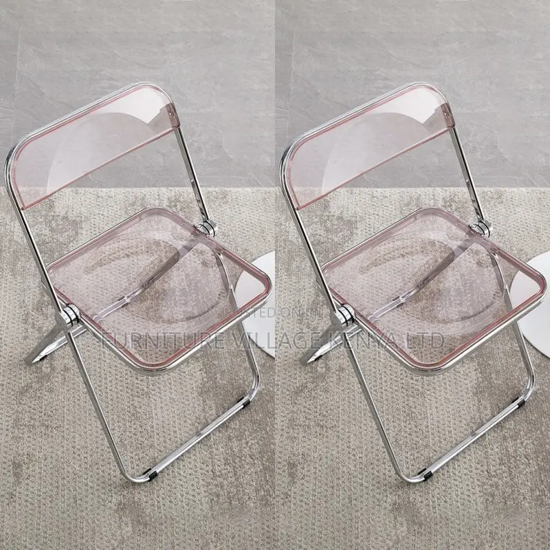 Outdoor Chairs; Fodable Clear Plastic Office/Home Chairs