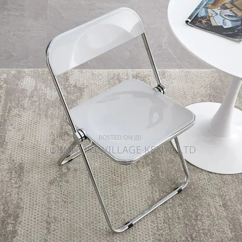 Outdoor Chairs; Fodable Clear Plastic Office/Home Chairs