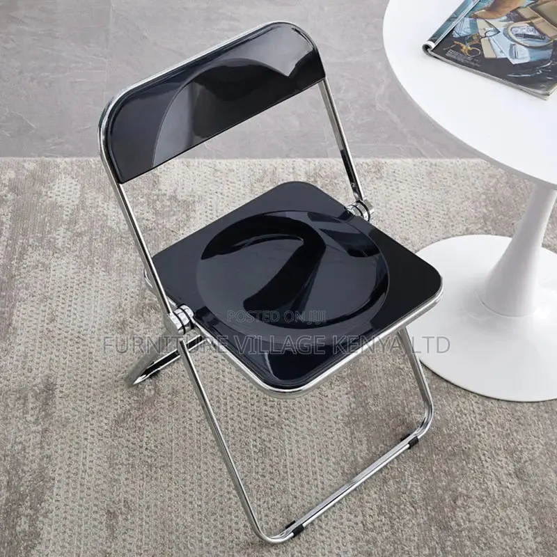 Outdoor Chairs; Fodable Clear Plastic Office/Home Chairs