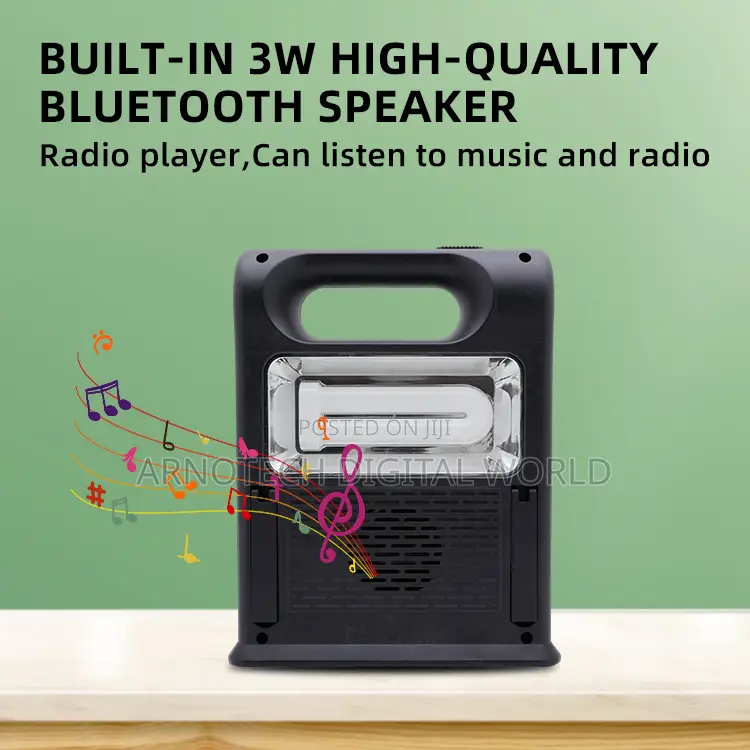 Solar Emergency Home Led Lighting Kit Fm Radio Usb Tf Card Mp3player