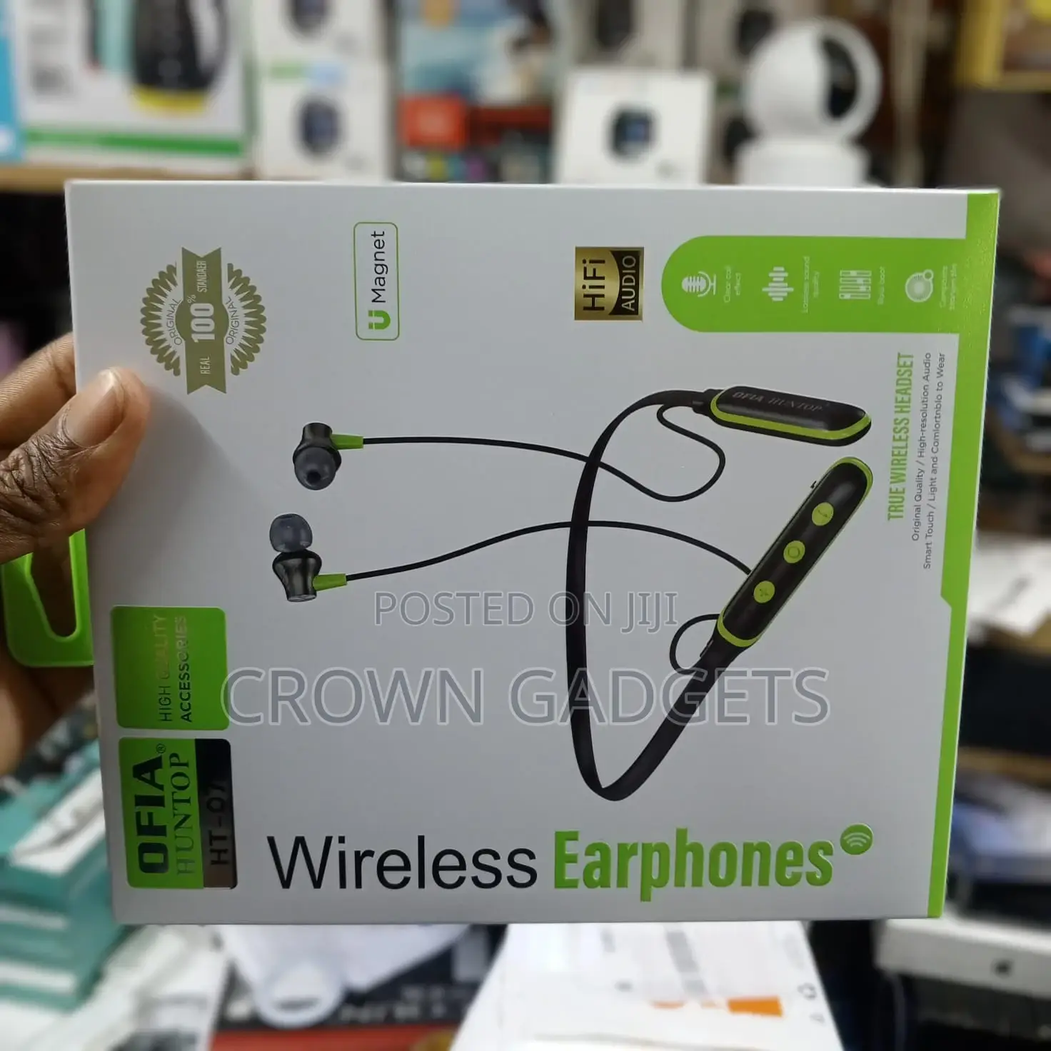 Ofia Huntop Ht-075 Wireless Earphones Noise Reduction Hifi