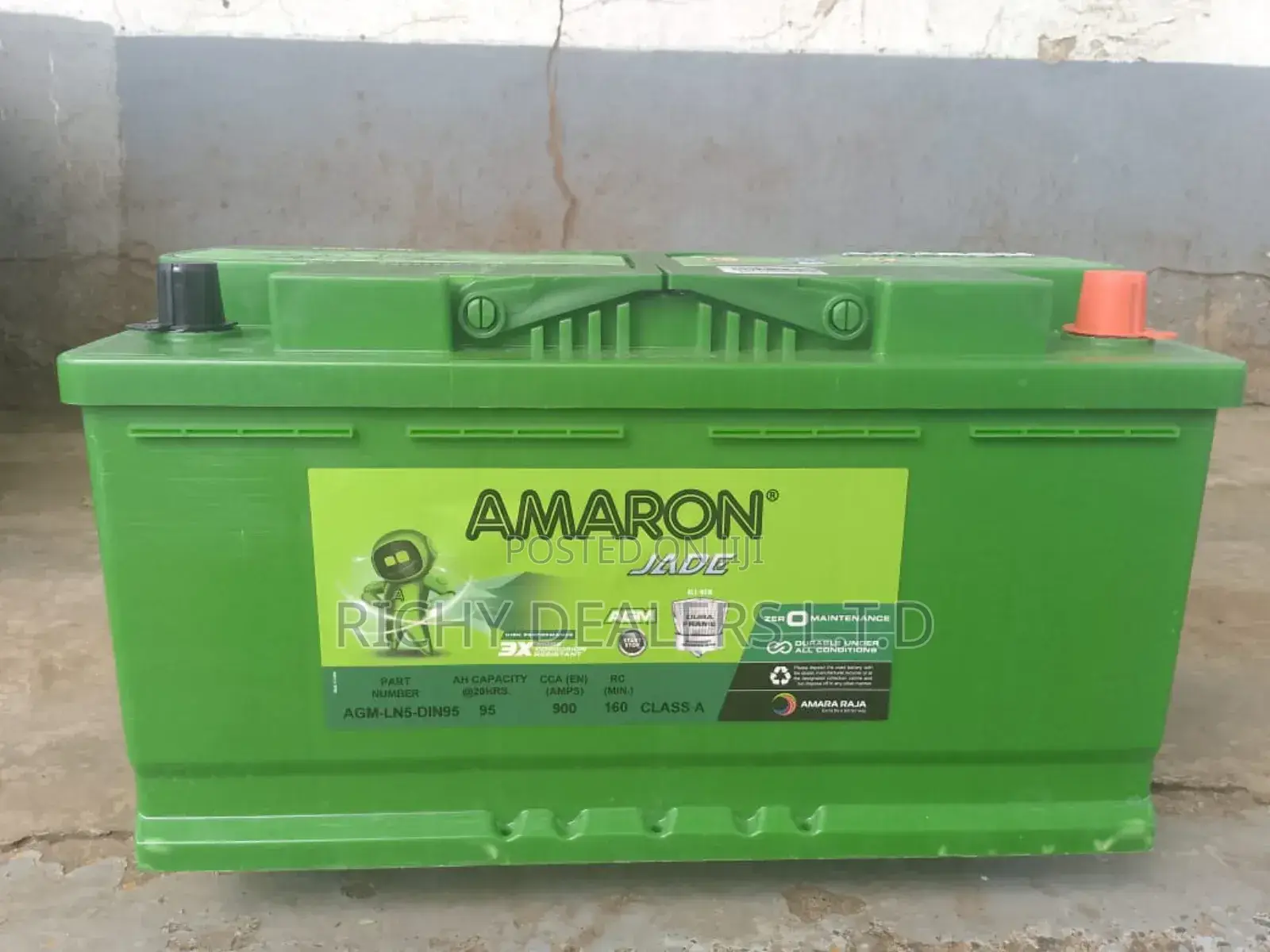 Amaron Din95mf (12v 95ah ) Agm Start Stop Battery