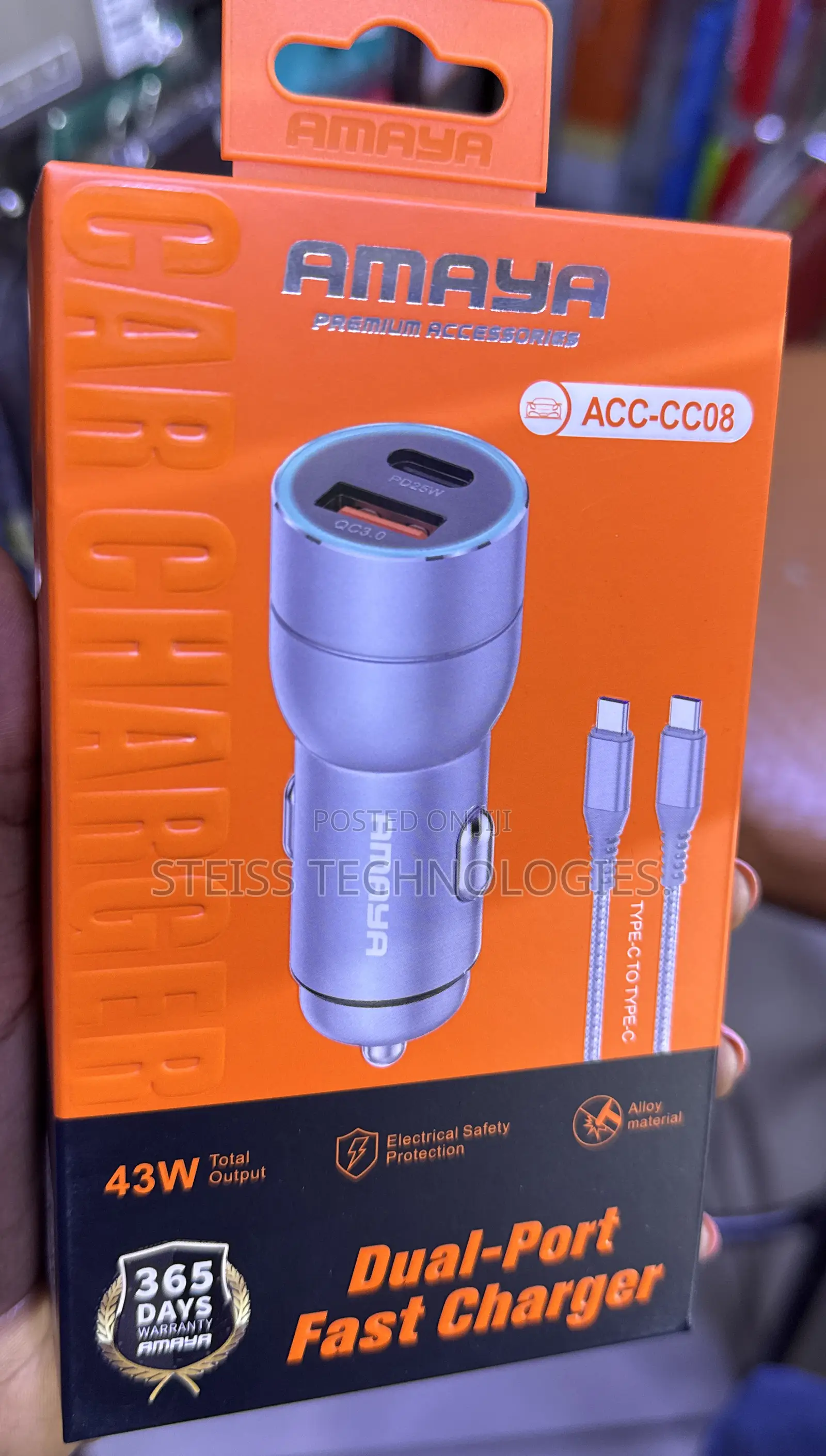Amaya Fast Car Charger