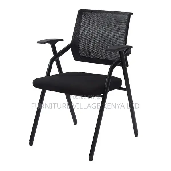 Office Chair;Black Mesh Folding Meeting Office Chair