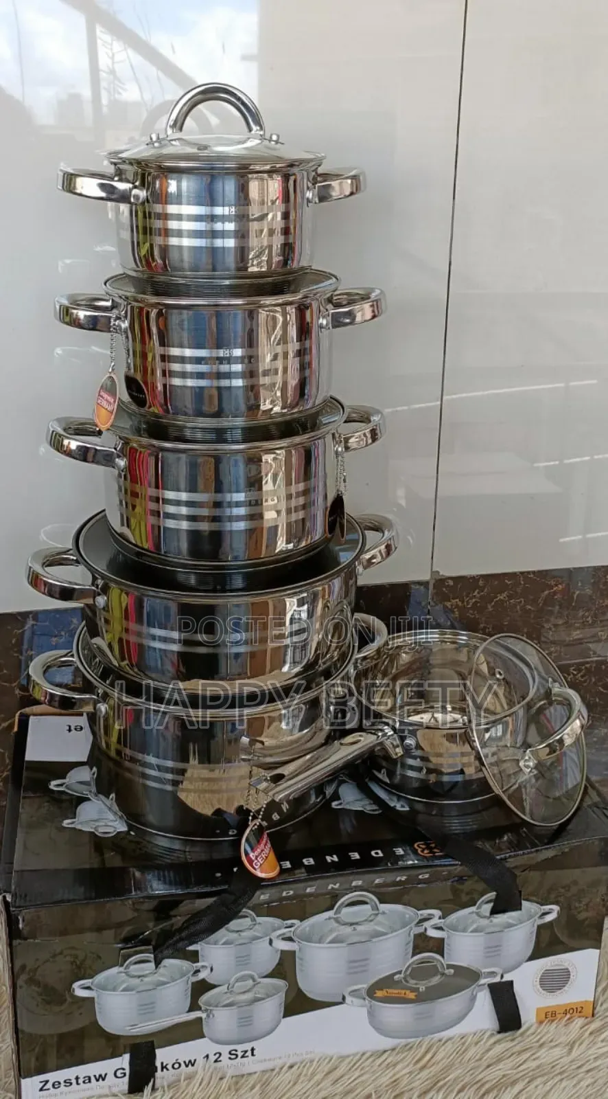 Edenberg Stainless Cookware Set