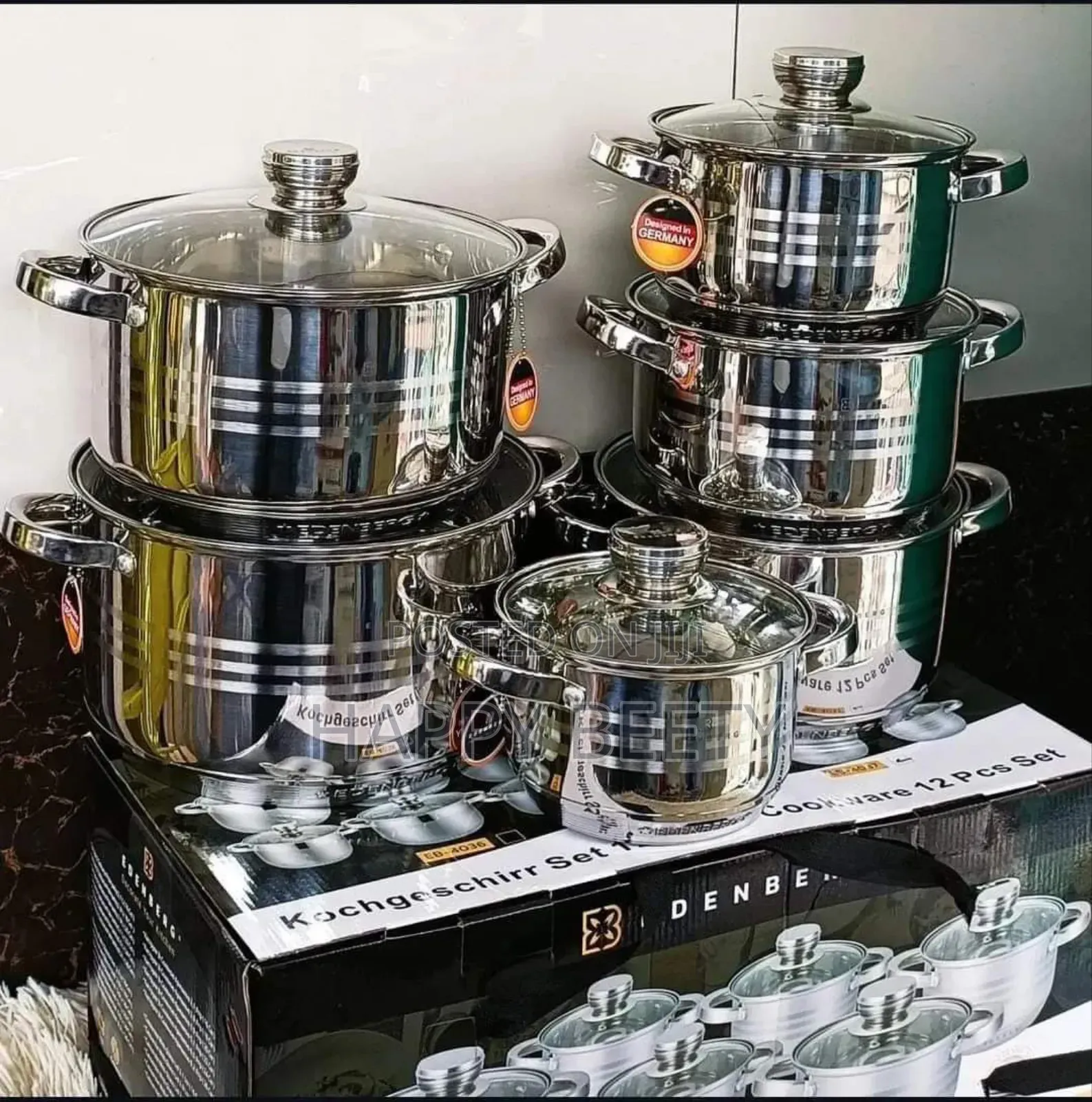 Edenberg Stainless Cookware Set