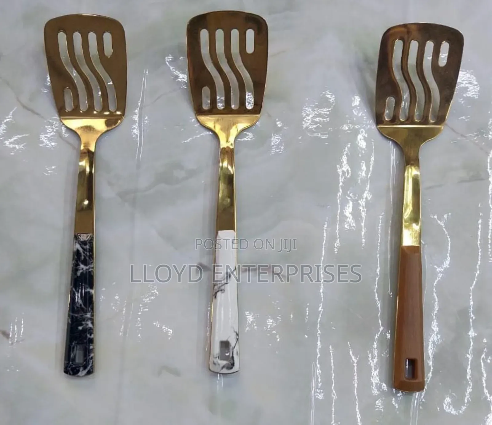 Golden Serving Spoon