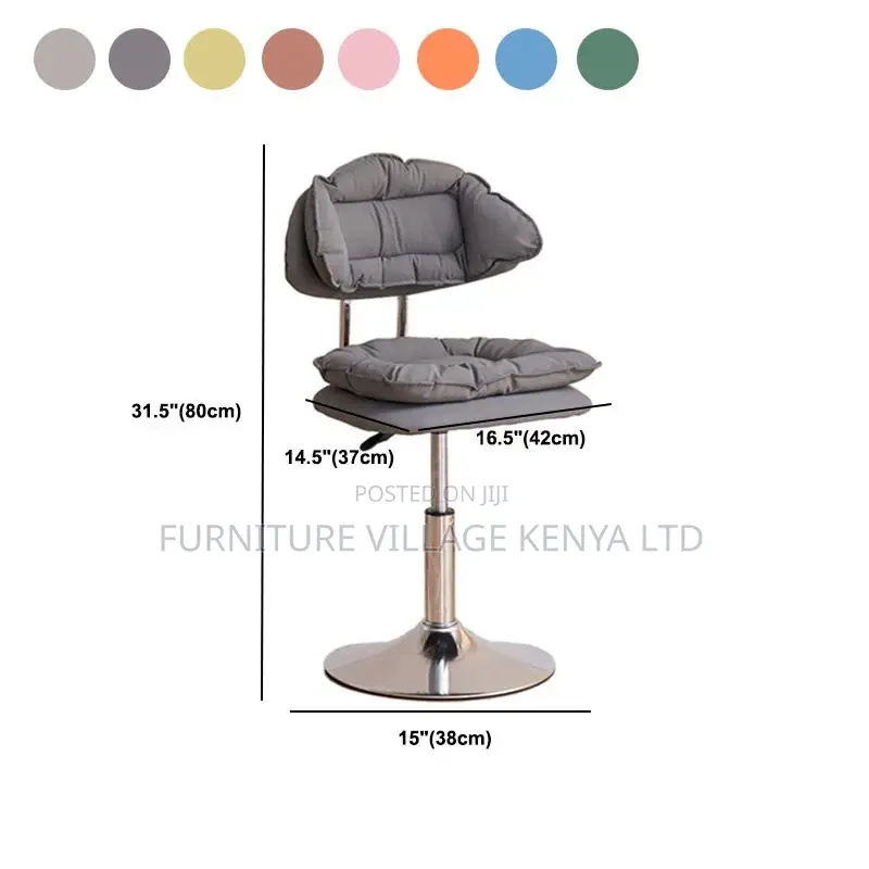 Barstool;Leather Upholstered Barstool Adjustable Height Swivel