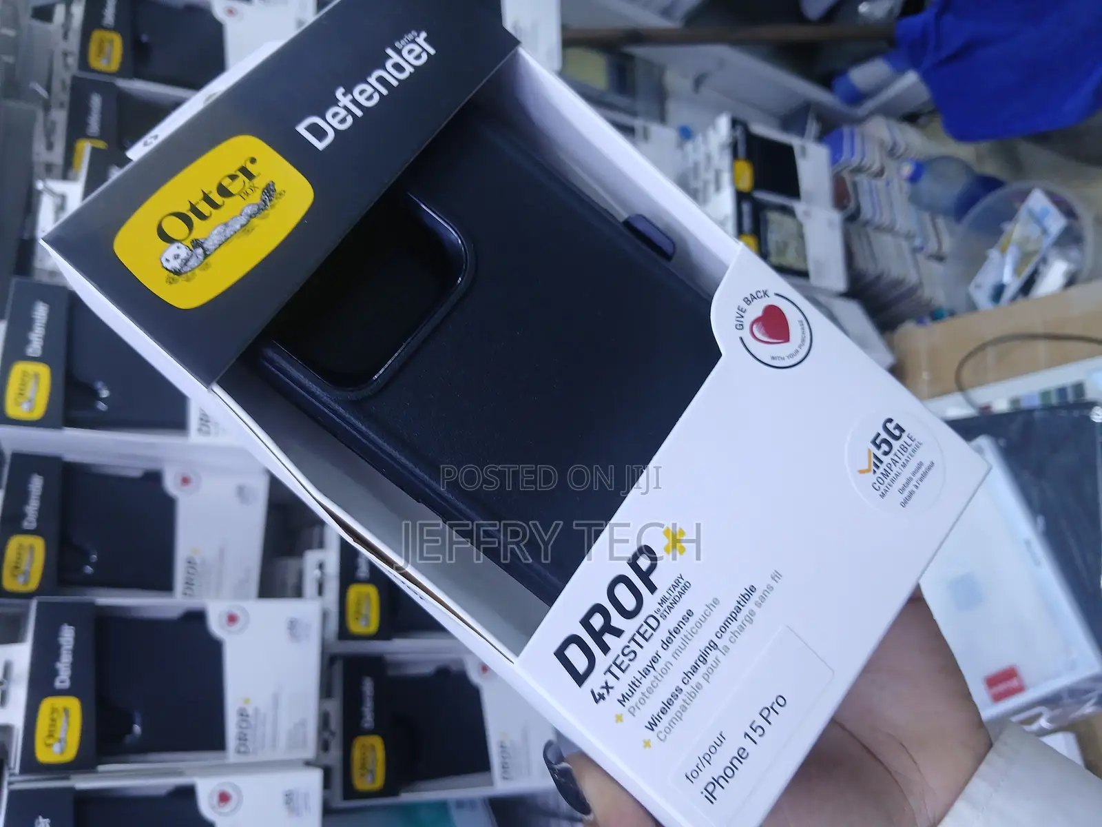Otterbox Defender Series Phone Case for the Apple iPhone 15 Pro.