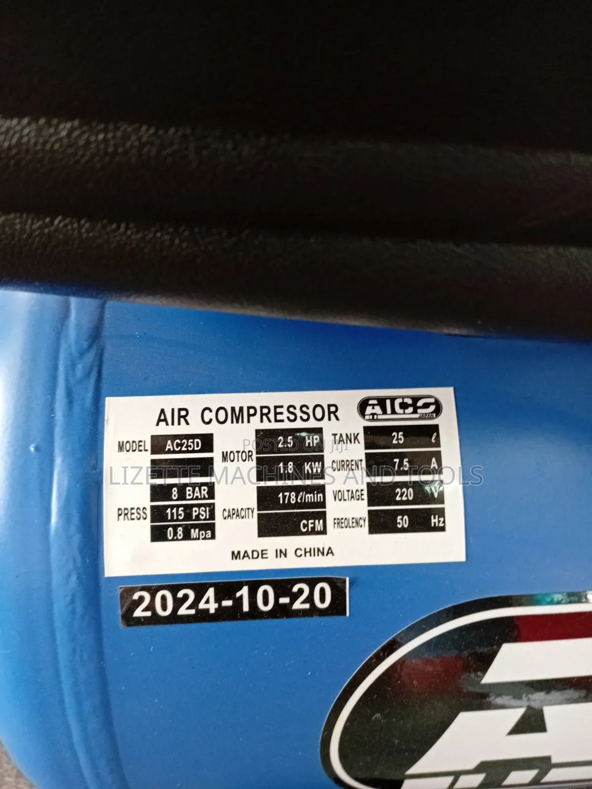 Aico 25l Direct Electric Air Compressor