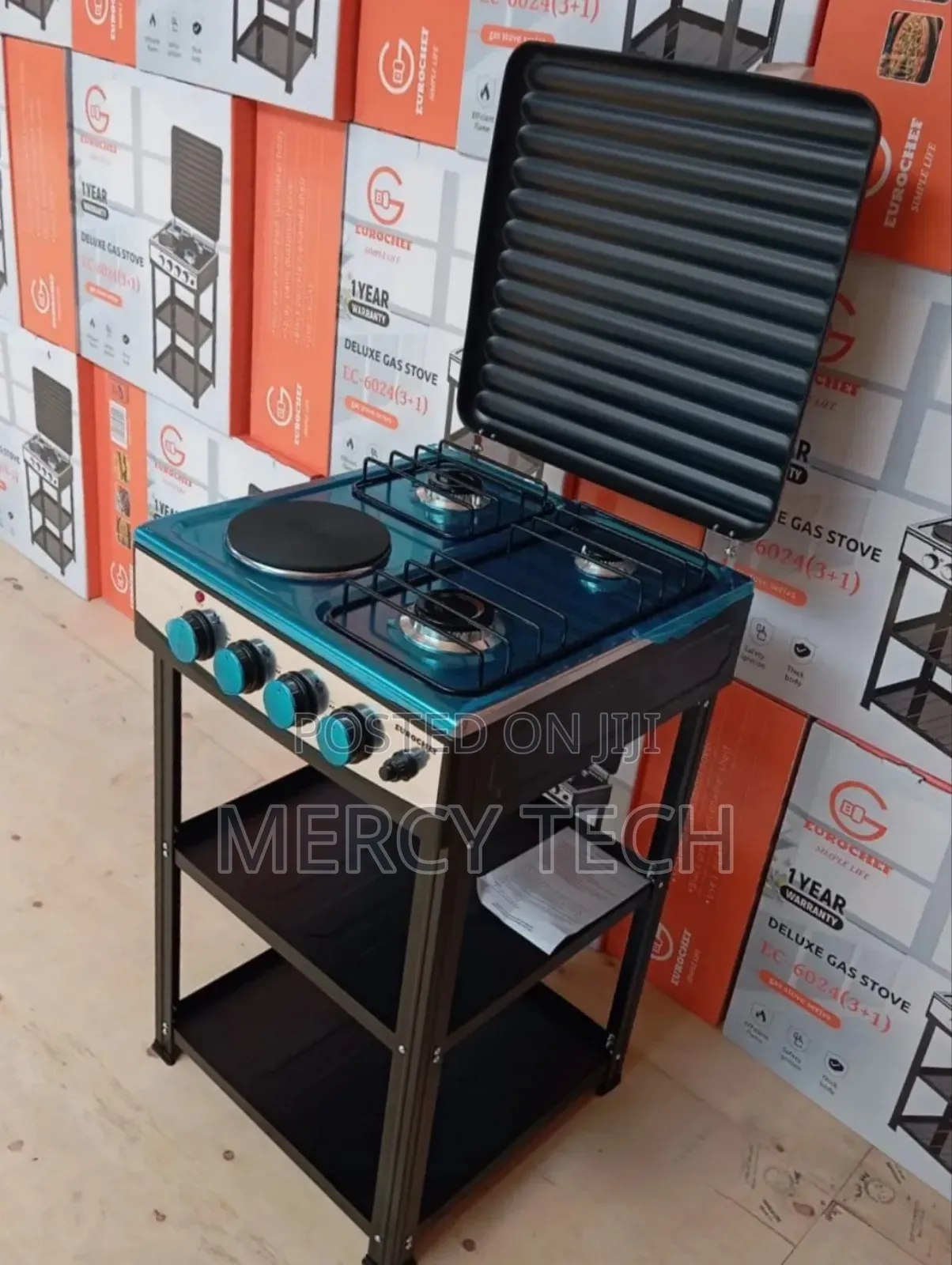 Eurochef 3 Gas +1 Electric Standing Cooker
