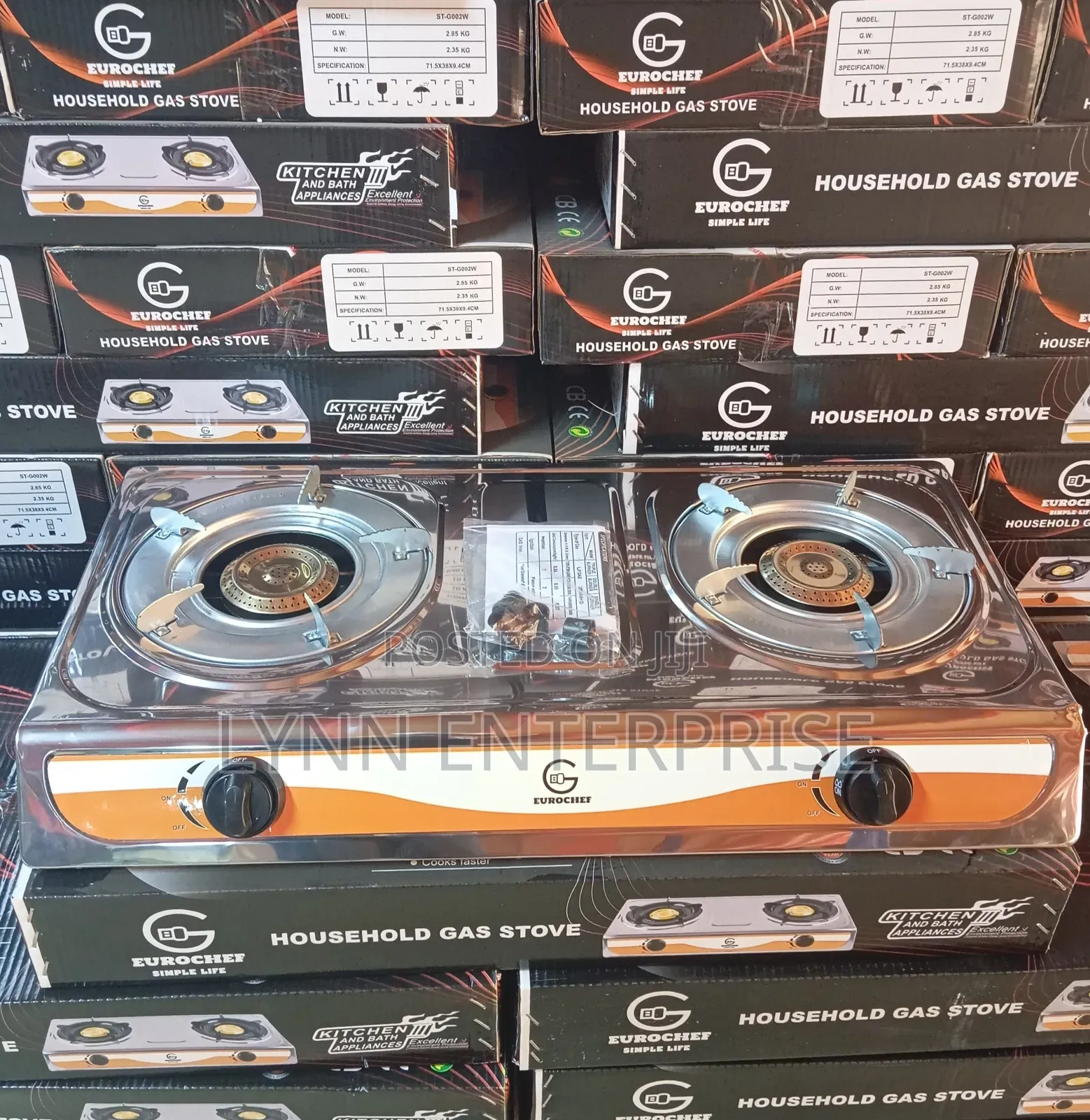 Eurochef 2 Burner Stainless Steel Cooker Burner