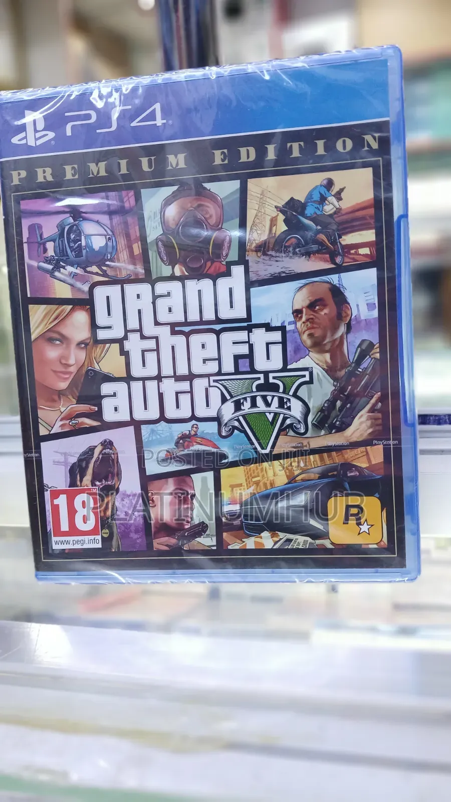 Grand Theft A 5 Action/Adventure Premium Edition Playstation Game 4