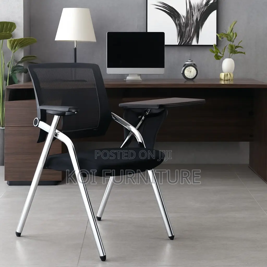 Office Chairs; Foldale Black Mesh Breathable Writing Office Seat
